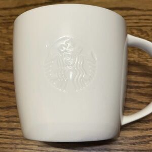 Starbucks Classic White Embossed Mug
